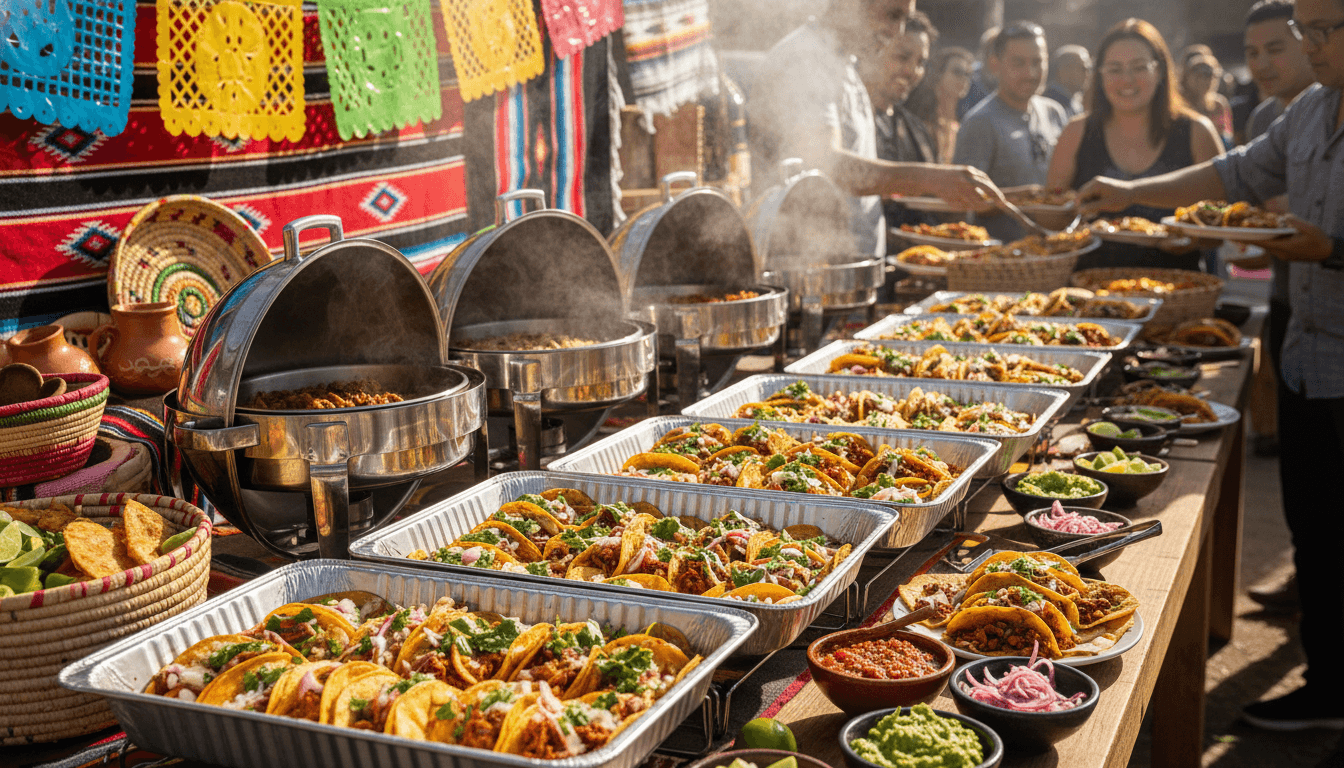 Mr. Taco catering setup for events and parties